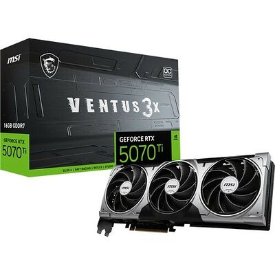GPU RTX 5070 TI 16GB OC MSI VENTUS X3 BLACK